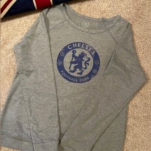 Ladies sweatshirt. Chelsea FC. Vintage decal. CFC branded shirt sz M